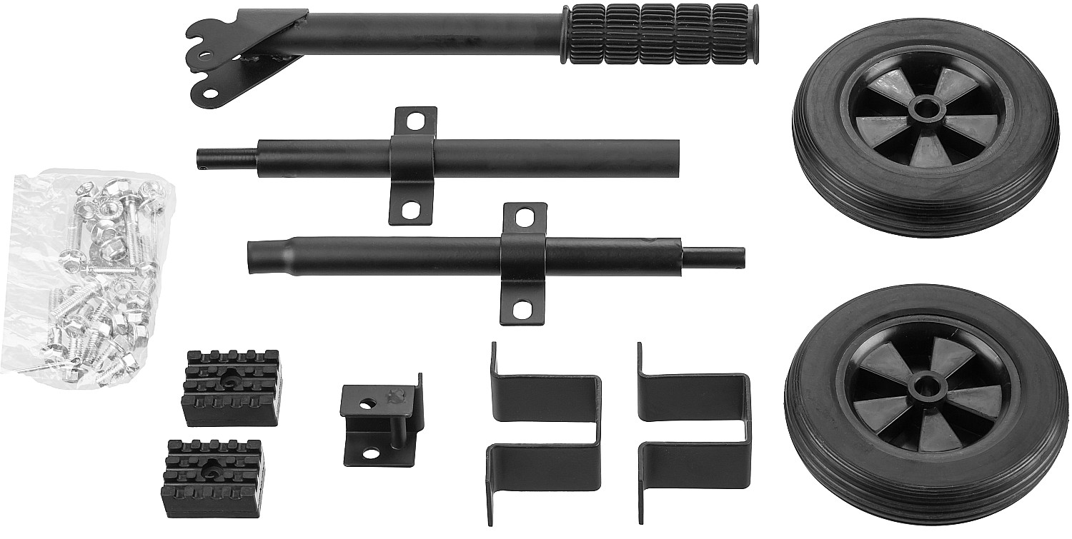 ЗУБР № 1 для генераторов мощностью до 3500 Вт, набор колес + рукоятка (НКР-1) — Фото 1