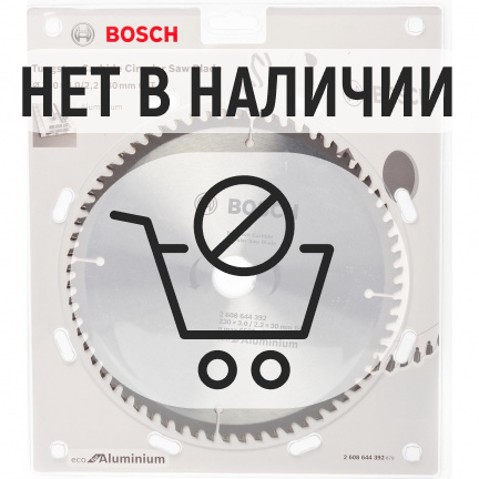 Диск пильный по алюминию Bosch ECO 230х30мм 64T (392)