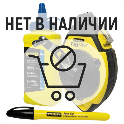 Комплект STANLEY шнур разметочный 30м + меловой порошок 115гр  0-47-681