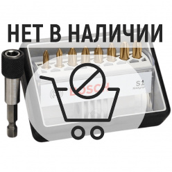 Набор бит Bosch 25мм TIN Robust Line + держатель 8шт (574)