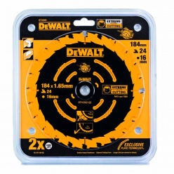 Диск пильный по дереву DeWalt CONSTRUCTION DT10302 184х16мм 24T