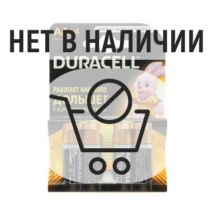 Элемент питания Duracell MN1500/LR6 (AA) BP4 4шт