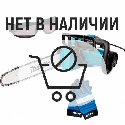 Электрическая цепная пила Makita UC4041A + перчатки L + Очки защитные