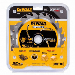 Диск пильный по дереву DeWalt XR EXTREME DT99562 190х30мм 24T